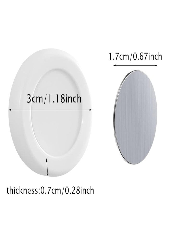 ASHMEN Pack of 3 Magnetic Remote Control Holder Wall Mount Magnetic TV Remote Holder for Universal TV & AC Organizer for Home Office School Supply Storage, No Drilling(A White) - Image 5